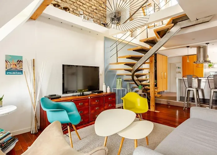 Superbe Duplex Prox Centre-ville Beautiful Duplex Close To Center * 斯特拉斯堡